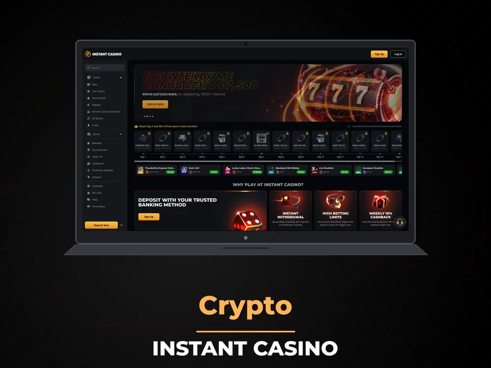 instant casino - Crypto